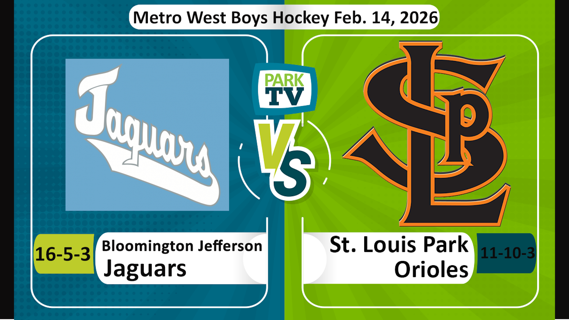 Bloomington Jefferson vs St. Louis Park Boys Hockey Feb. 14, 2026