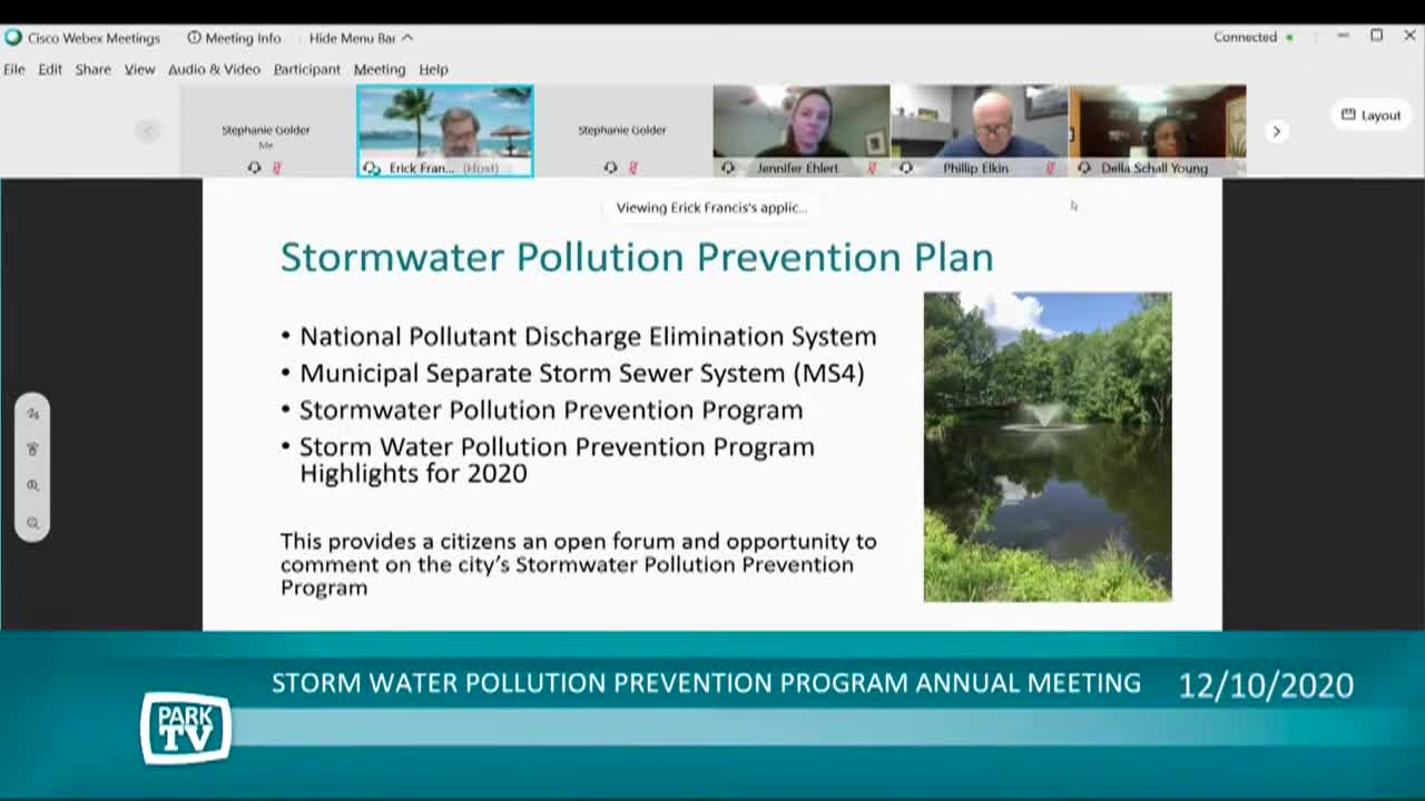 Storm Water Pollution Prevention Annual Meeting 2020