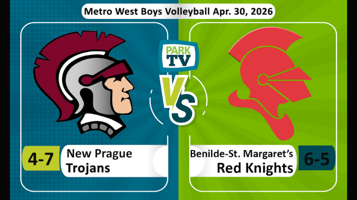 New Prague vs Benilde-St. Margaret's boys volleyball Apr. 30, 2026