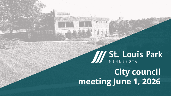 St Louis Park City Council meeting June 1 2026 LIVE