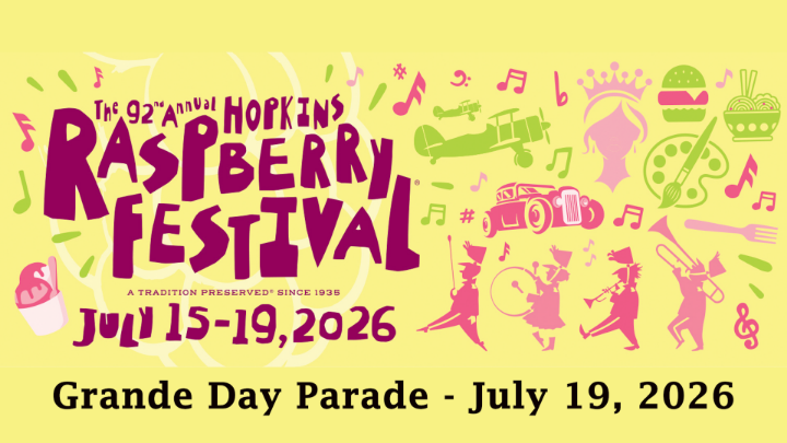 Hopkins Raspberry Grande Day Parade July 19, 2026