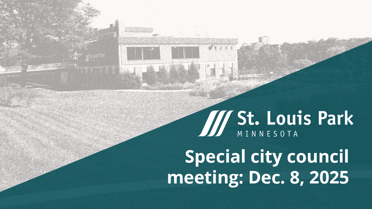 St. Louis Park Special city council meeting Dec 8, 2025